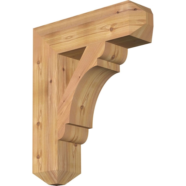 Ekena Millwork Olympic Craftsman Smooth Bracket, Western Red Cedar, 5 1/2"W x 22"D x 26"H BKT06X22X26OLY04SWR - main